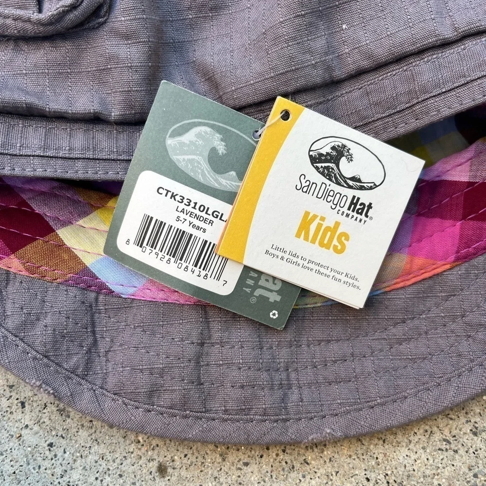 Kid's‎ San Diego Hat Cabbie NWT Lavender 5-7 Yrs BOHO Hippie Modern Pocket City
